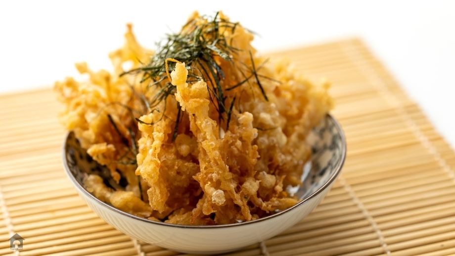 Friterad Enoki med gochujang-sås