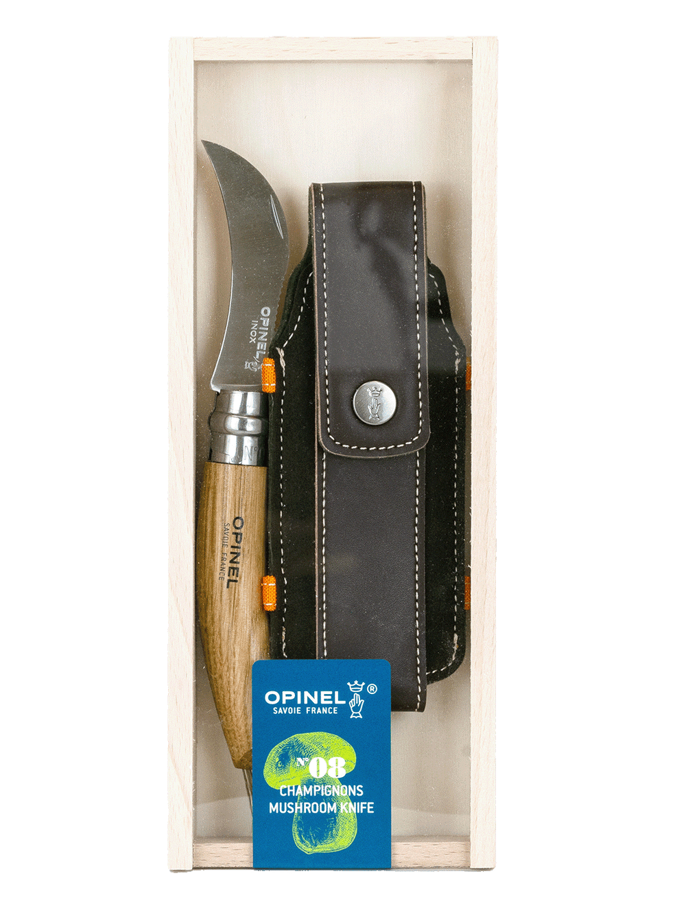 Opinel No 8 Svampkniv – Presentbox med hölster Svampkniv Svamphuset