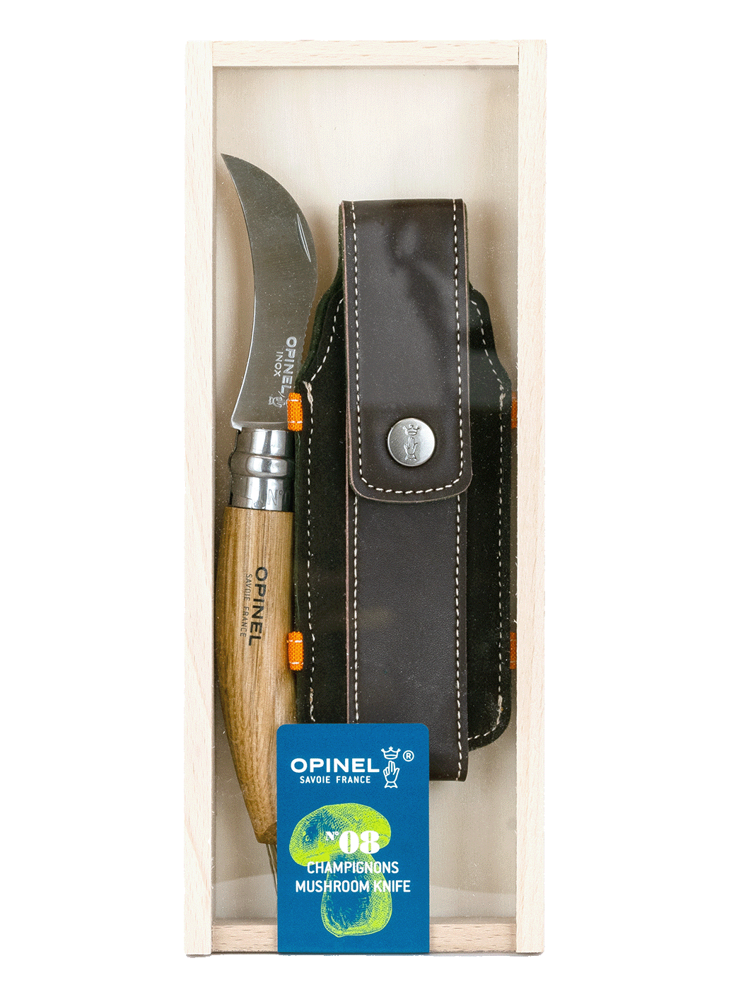 Opinel No 8 Svampkniv – Presentbox med hölster Svampkniv Svamphuset