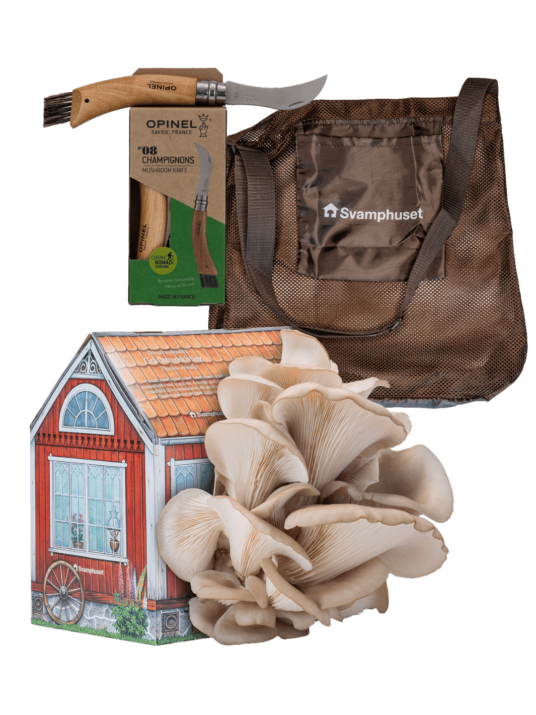 Odla & plocka - Svamphus + svampkniv + svampväska Svamphus + Kniv + väska Svamphuset