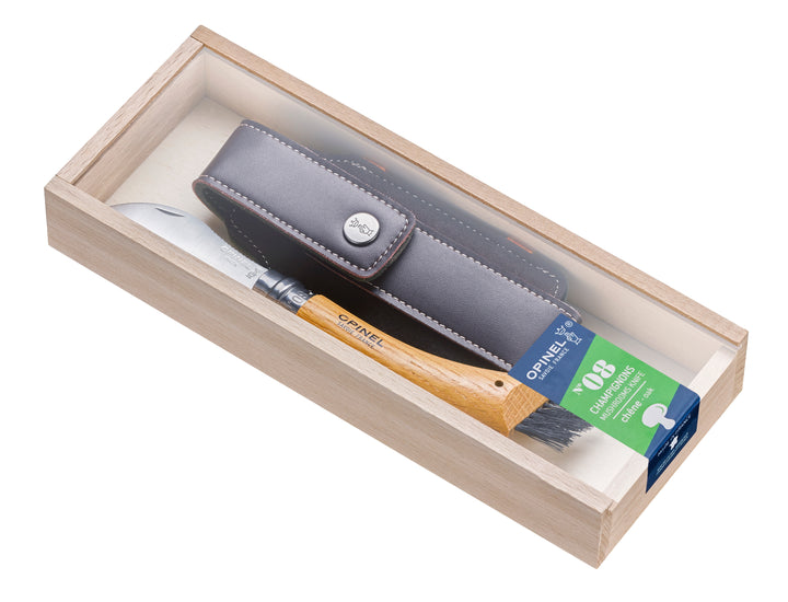 Opinel No 8 Svampkniv – Presentbox med hölster Svampkniv Svamphuset