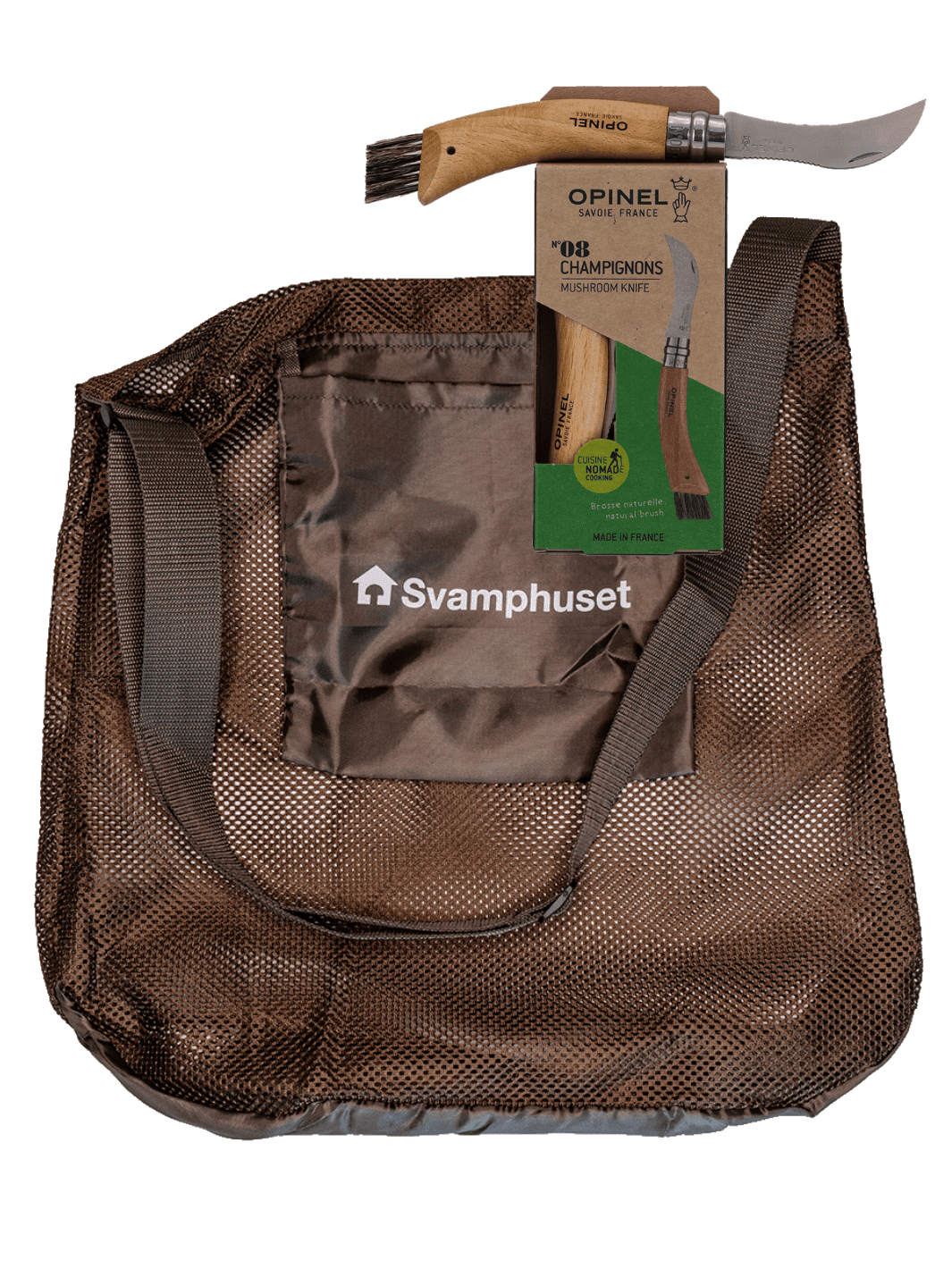 Svampplockar-kit bas – väska & svampkniv svampplockar-kit bas Svamphuset